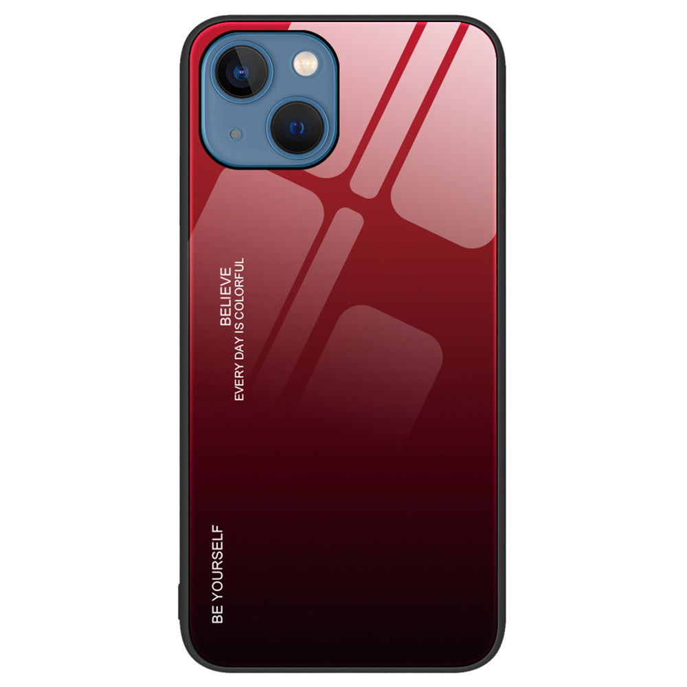 For iPhone 15 Phone Case Gradient Color Tempered Glass PC TPU Anti-Drop Cover For iPhone 15 Phone Case Gradient Color Tempered Glass PC TPU Anti-Drop Cover
